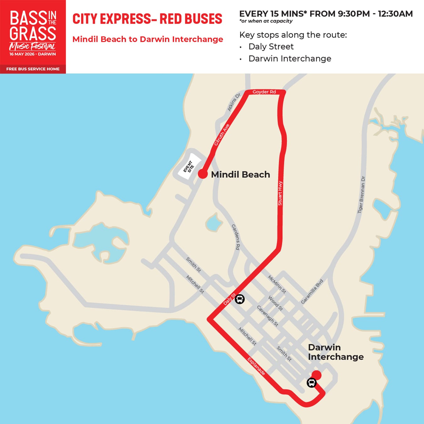 City Express Bus Route
