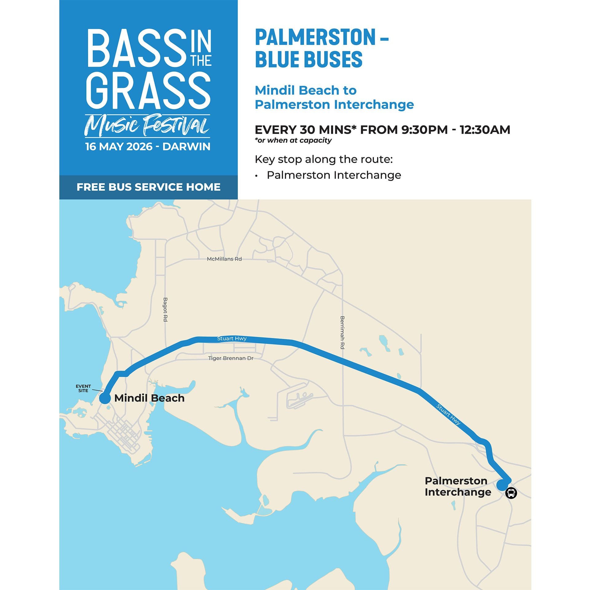 Palmerston Bus Route